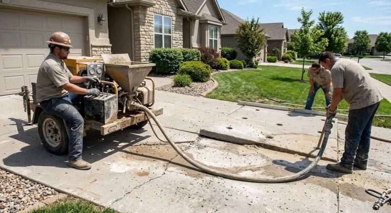 Driveway Raising in West Des Moines, IA