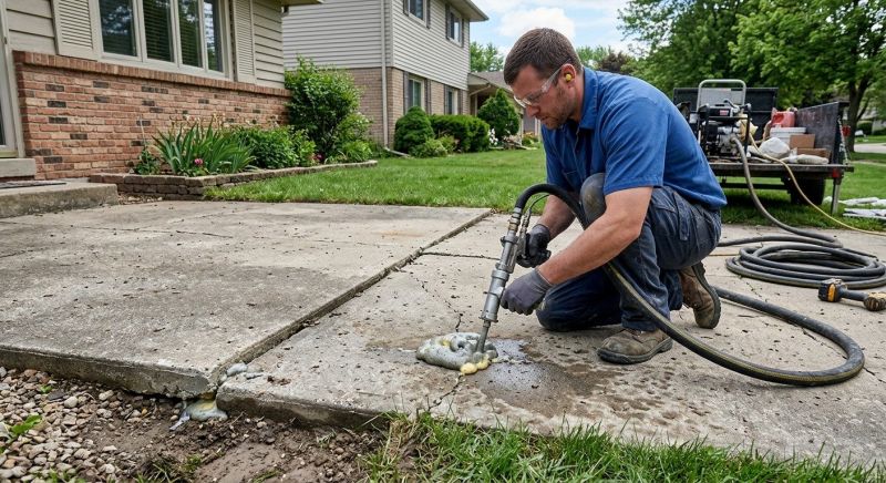 Sunken Patio Repair in West Des Moines, IA