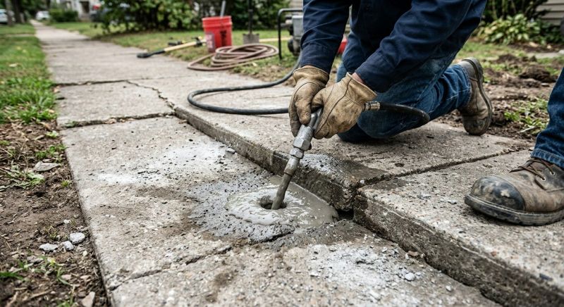 Sunken Sidewalk Repair in San Antonio, TX